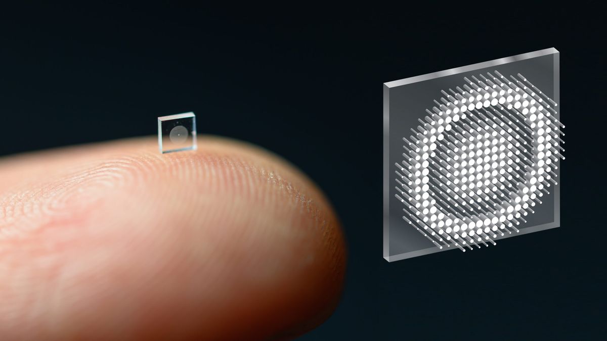 Researchers developed a tiny camera that's the size of a grain of salt